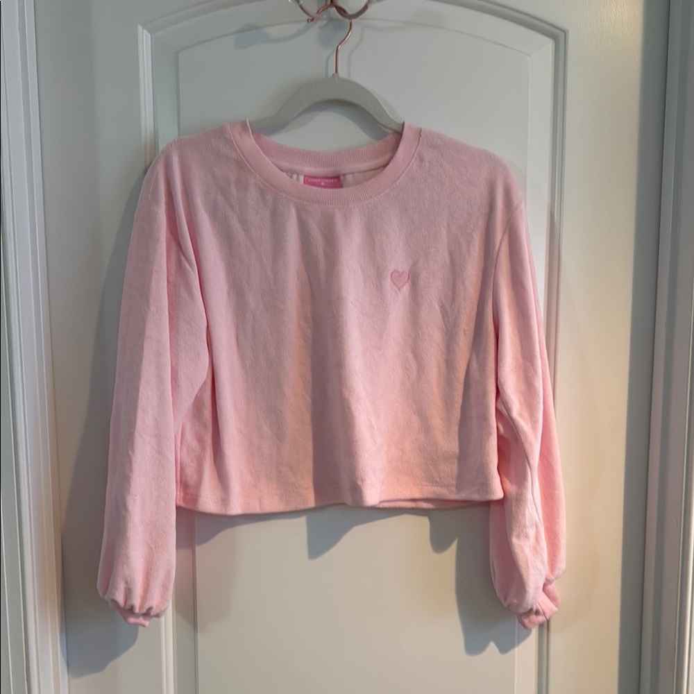 Pink Long Sleeve ladies Sweatshirt